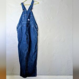 NWT Round House Blue Denim Bib Overalls - Made in USA - 40x32